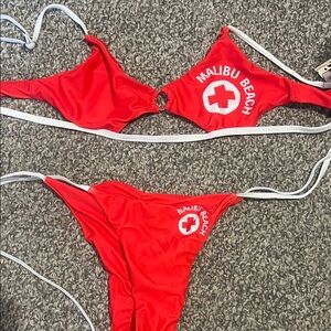 Red Bikini Set